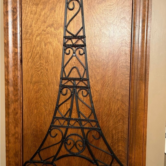 Paris Eiffel Tower - large wall decor - approx 30" tall - black wrought … - Picture 6 of 6